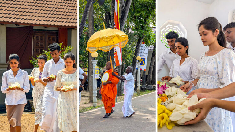 Faculty of Medicine Participates in Poya Day Program at Kuliyapitiya Aswedduma Sri Shasanalankara Maha Viharaya
